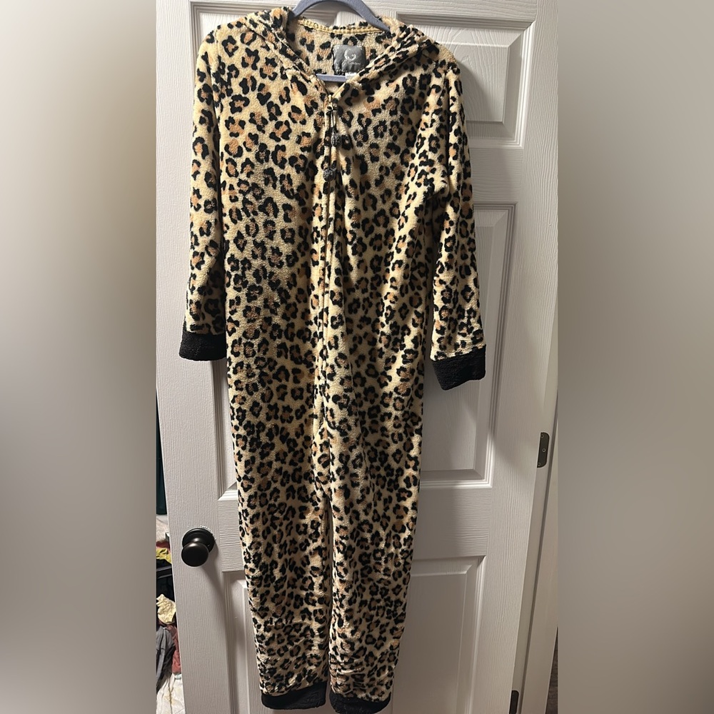 Leopard Print Onesie Pajamas